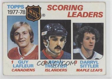 1978-79 Topps - [Base] #65 - Leaders - Bryan Trottier, Darryl Sittler, Guy Lafleur [Good to VG‑EX]