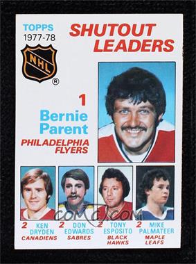 1978-79 Topps - [Base] #70 - Leaders - Bernie Parent, Ken Dryden, Don Edwards, Tony Esposito, Mike Palmateer
