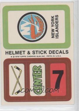 1978-79 Topps - Stickers #_NYI.1 - New York Islanders Team (Center)