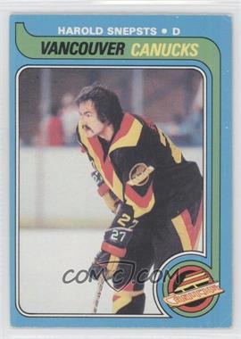 1979-80 O-Pee-Chee - [Base] #186 - Harold Snepsts [Good to VG‑EX]