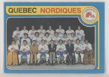 1979-80 O-Pee-Chee - [Base] #261 - Quebec Nordiques Team [Good to VG‑EX]