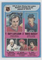 Jean Pronovost, Ted Bulley, Guy Lafleur, Mike Bossy, Bryan Trottier