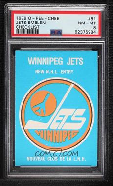 1979-80 O-Pee-Chee - [Base] #81 - Winnipeg Jets Team [PSA 8 NM‑MT]