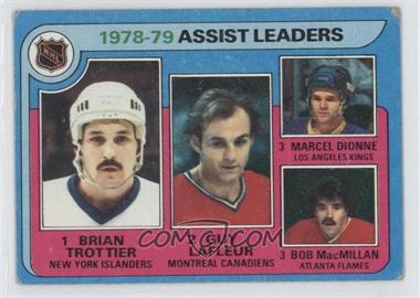 1979-80 Topps - [Base] #2 - League Leaders - Brian Trottier, Guy Lafleur, Marcel Dionne, Bob MacMillan [Poor to Fair]