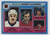 League Leaders - Brian Trottier, Guy Lafleur, Marcel Dionne, Bob MacMillan