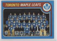 Team Checklist - Toronto Maple Leafs Team [Good to VG‑EX]
