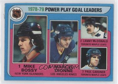 1979-80 Topps - [Base] #5 - League Leaders - Mike Bossy, Marcel Dionne, Lanny McDonald, Paul Gardner