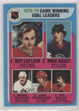 1979-80 Topps - [Base] #7 - League Leaders - Guy Lafleur, Mike Bossy, Bryan Trottier, Jean Pronovost, Ted Bulley