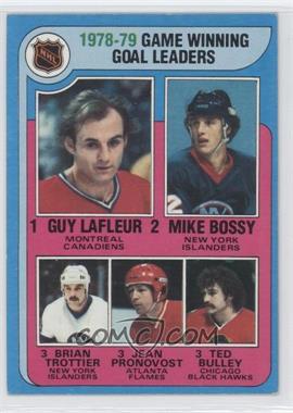 1979-80 Topps - [Base] #7 - League Leaders - Guy Lafleur, Mike Bossy, Bryan Trottier, Jean Pronovost, Ted Bulley