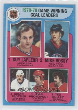 1979-80 Topps - [Base] #7 - League Leaders - Guy Lafleur, Mike Bossy, Bryan Trottier, Jean Pronovost, Ted Bulley