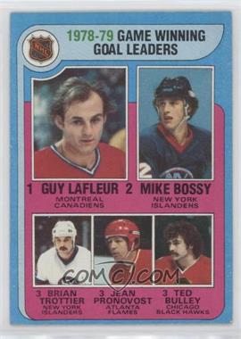 1979-80 Topps - [Base] #7 - League Leaders - Guy Lafleur, Mike Bossy, Bryan Trottier, Jean Pronovost, Ted Bulley