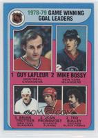 League Leaders - Guy Lafleur, Mike Bossy, Bryan Trottier, Jean Pronovost, Ted B…