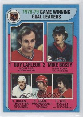 1979-80 Topps - [Base] #7 - League Leaders - Guy Lafleur, Mike Bossy, Bryan Trottier, Jean Pronovost, Ted Bulley