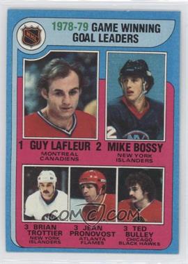 1979-80 Topps - [Base] #7 - League Leaders - Guy Lafleur, Mike Bossy, Bryan Trottier, Jean Pronovost, Ted Bulley