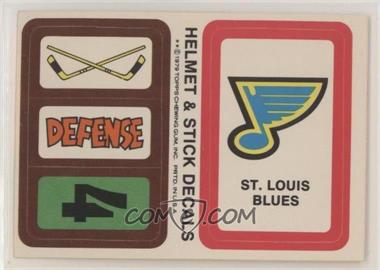 1979-80 Topps - Stickers #STL - St. Louis Blues