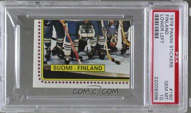 1979 Panini Hockey '79 Stickers - [Base] #160 - Finland (Lower Left) [PSA 10 GEM MT]