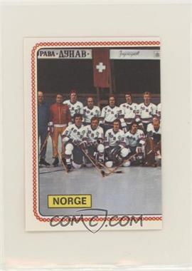 1979 Panini Hockey '79 Stickers - [Base] #292 - Team Norway
