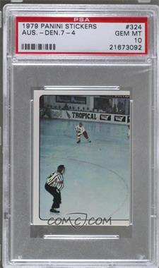 1979 Panini Hockey '79 Stickers - [Base] #324 - Austria Vs. Denmark [PSA 10 GEM MT]