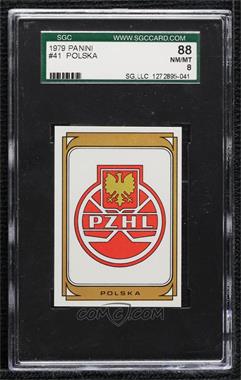 1979 Panini Hockey '79 Stickers - [Base] #41 - Poland [SGC 8 NM/Mt]