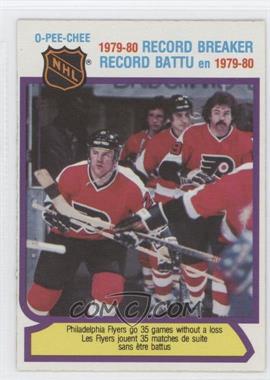 1980-81 O-Pee-Chee - [Base] #1 - 1979-80 Record Breaker - Philadelphia Flyers Team
