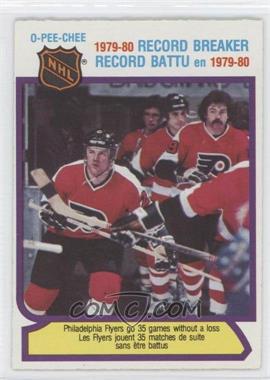 1980-81 O-Pee-Chee - [Base] #1 - 1979-80 Record Breaker - Philadelphia Flyers Team