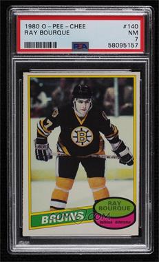 1980-81 O-Pee-Chee - [Base] #140 - Ray Bourque [PSA 7 NM]