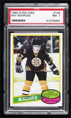 1980-81 O-Pee-Chee - [Base] #140 - Ray Bourque [PSA 7 NM]