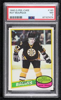 1980-81 O-Pee-Chee - [Base] #140 - Ray Bourque [PSA 7 NM]