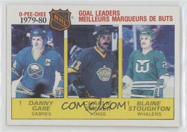 1980-81 O-Pee-Chee - [Base] #161 - League Leaders - Charlie Simmer, Danny Gare, Blaine Stoughton