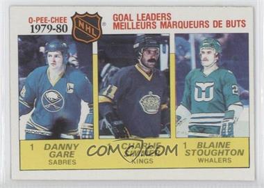 1980-81 O-Pee-Chee - [Base] #161 - League Leaders - Charlie Simmer, Danny Gare, Blaine Stoughton