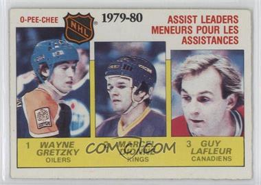 1980-81 O-Pee-Chee - [Base] #162 - League Leaders - Wayne Gretzky, Marcel Dionne, Guy Lafleur