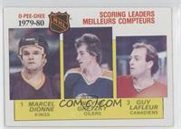 NHL Scoring Leaders (Marcel Dionne, Wayne Gretzky, Guy Lafleur)