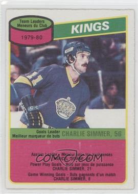 1980-81 O-Pee-Chee - [Base] #171 - Charlie Simmer