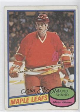 1980-81 O-Pee-Chee - [Base] #282 - Dave Shand [Good to VG‑EX]