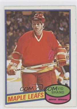 1980-81 O-Pee-Chee - [Base] #282 - Dave Shand [Good to VG‑EX]