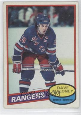 1980-81 O-Pee-Chee - [Base] #7 - Dave Maloney [Noted]