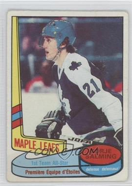1980-81 O-Pee-Chee - [Base] #85 - Borje Salming [Good to VG‑EX]