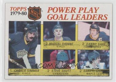1980-81 Topps - [Base] - Scratched #165 - Charlie Simmer, Marcel Dionne, Danny Gare, Steve Shutt, Darryl Sittler