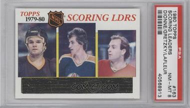 1980-81 Topps - [Base] #163 - Marcel Dionne, Wayne Gretzky, Guy Lafleur [PSA 8 NM‑MT]