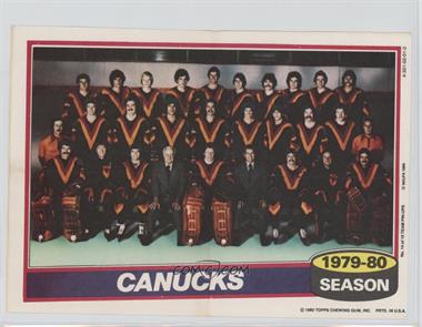 1980-81 Topps - Team Pin-Ups #14 - Vancouver Canucks Team [Good to VG‑EX]