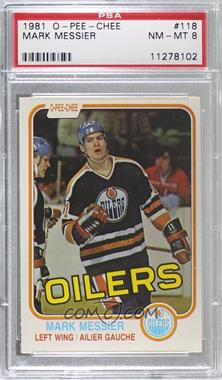 1981-82 O-Pee-Chee - [Base] #118 - Mark Messier [PSA 8 NM‑MT]