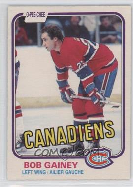 1981-82 O-Pee-Chee - [Base] #176 - Bob Gainey