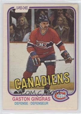 1981-82 O-Pee-Chee - [Base] #182 - Gaston Gingras