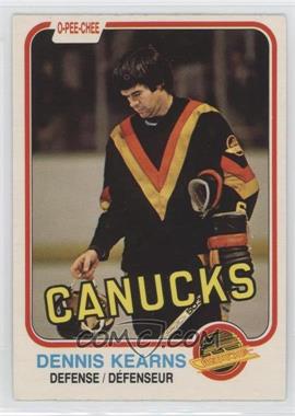 1981-82 O-Pee-Chee - [Base] #337 - Dennis Kearns