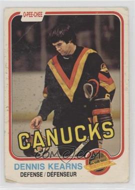 1981-82 O-Pee-Chee - [Base] #337 - Dennis Kearns [Poor to Fair]