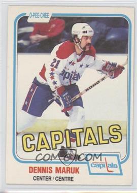 1981-82 O-Pee-Chee - [Base] #350 - Dennis Maruk