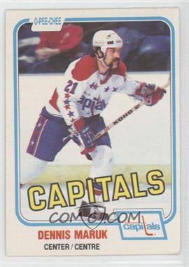 1981-82 O-Pee-Chee - [Base] #350 - Dennis Maruk