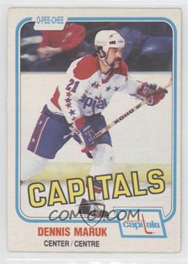 1981-82 O-Pee-Chee - [Base] #350 - Dennis Maruk