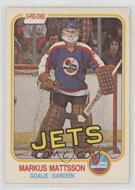 1981-82 O-Pee-Chee - [Base] #374 - Markus Mattsson