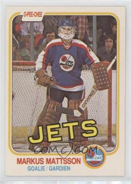 1981-82 O-Pee-Chee - [Base] #374 - Markus Mattsson